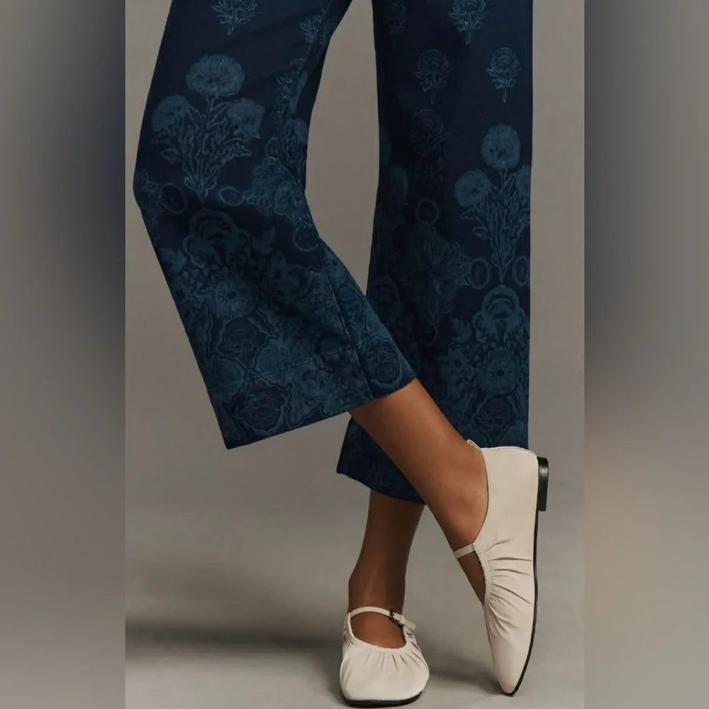 Anthropologie Maeve The Collette Cropped Wide Leg Jeans - Picture 3 of 8